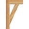 Ekena Millwork Traditional Block Rough Sawn Bracket w/ Offset Brace, Western Red Cedar, 6"W x 18"D x 30"H BKT0604X18X30TRA05RWR - alternate 4